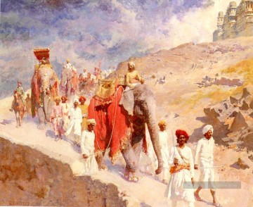  weeks - Une partie de chasse indienne Persique Egyptien Indien Edwin Lord Weeks